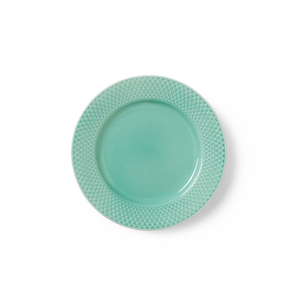 Rhombe Color frokosttallerken, Aqua - Ø21 cm